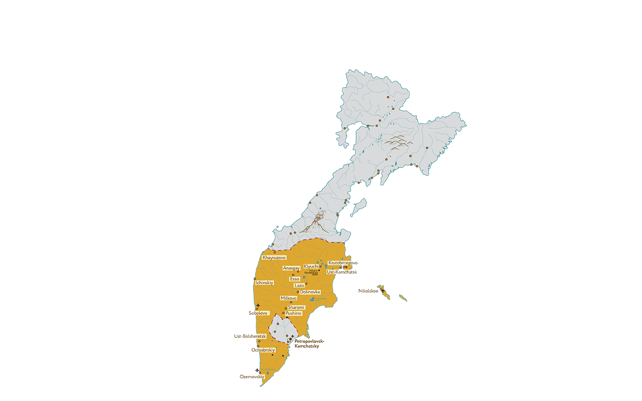 Камчатский край муниципальные районы. Корякский заповедник на карте. Корякский заповедник на карте Камчатки. Корякский округ на карте. Камчатский край на карте.